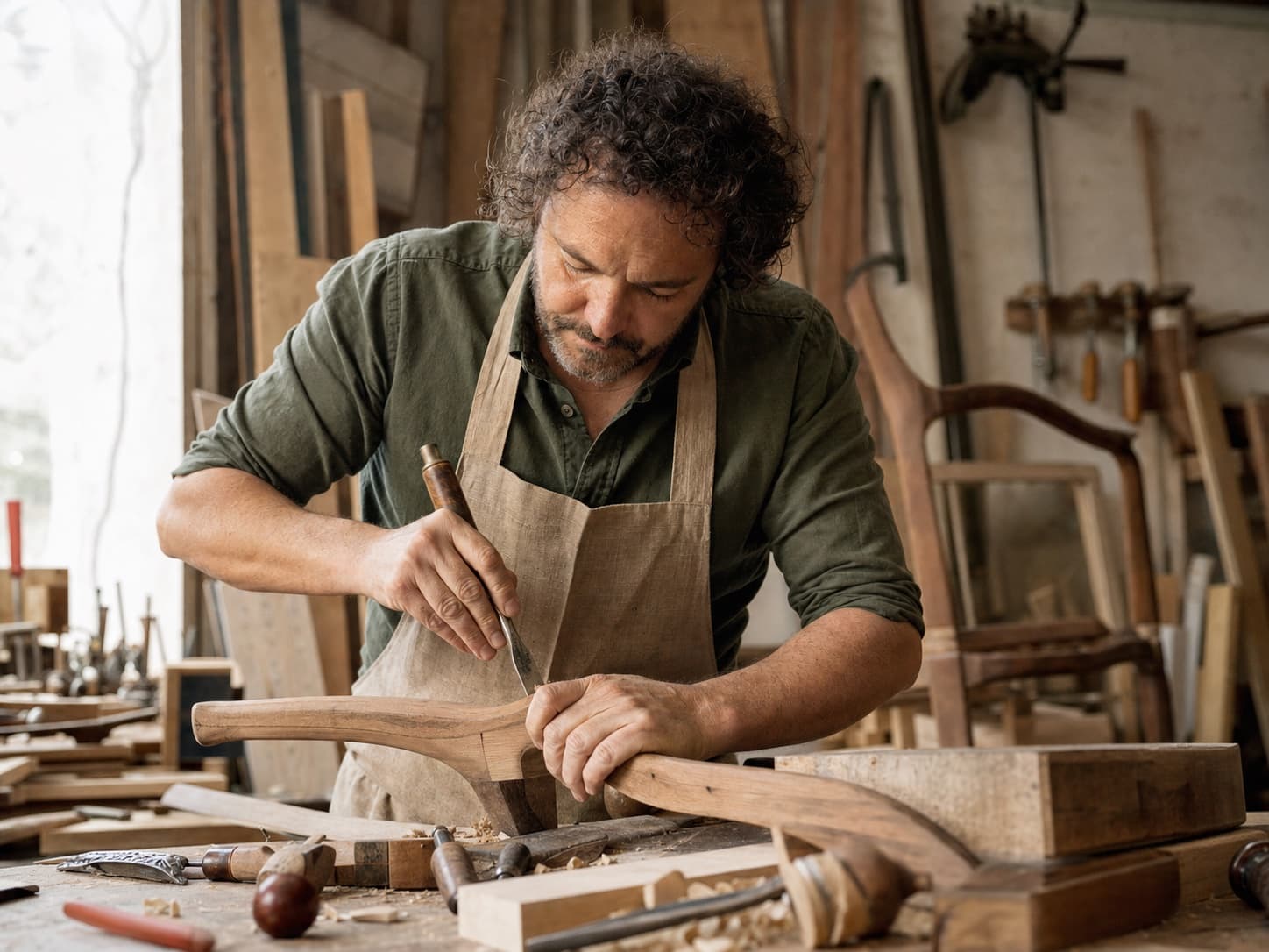 Professionisti al lavoro nel settore Artigiani