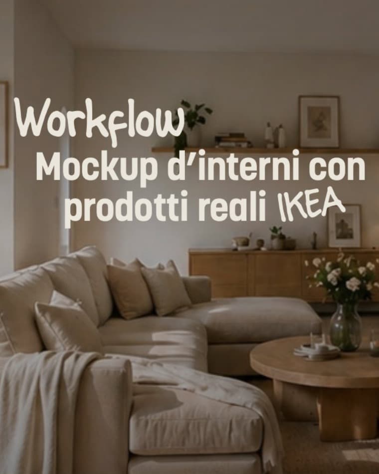 Anteprima della landing Mockup d'interni con IKEA