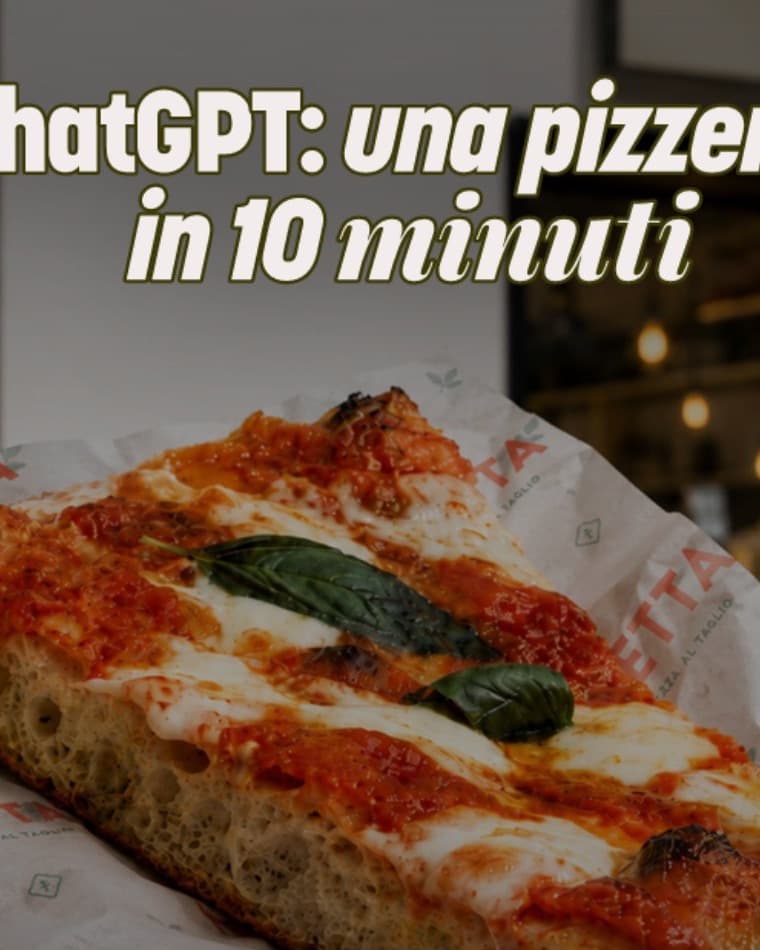 Anteprima della landing Pizzeria con ChatGPT
